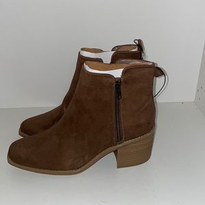 Dark Taupe Heeled Booties